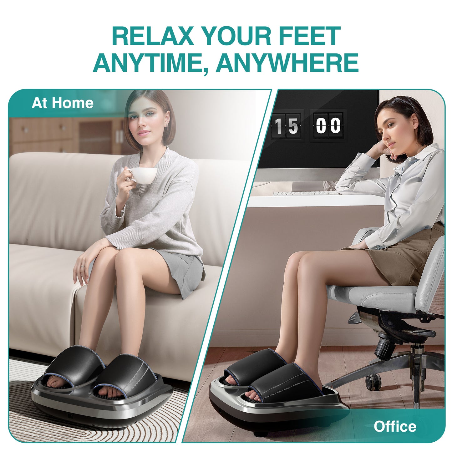 EasyFunFast™ Heated Air-Compression Foot Massager
