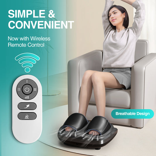EasyFunFast™ Heated Air-Compression Foot Massager